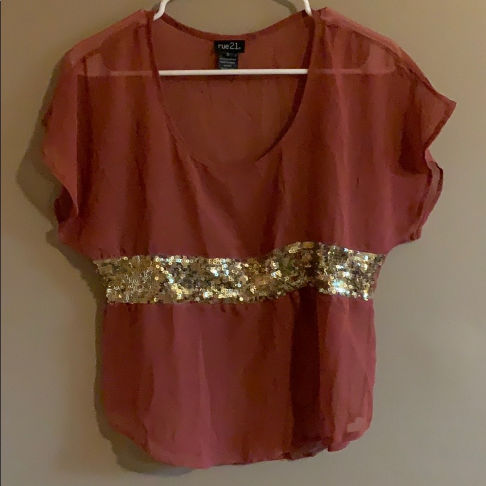 Shimmery Chiffon Top